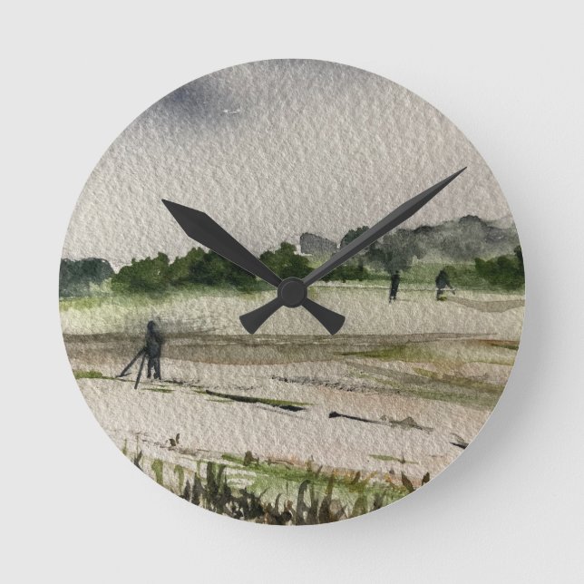 Relógio Redondo Detecção De Metais Nos Campos (Frente)