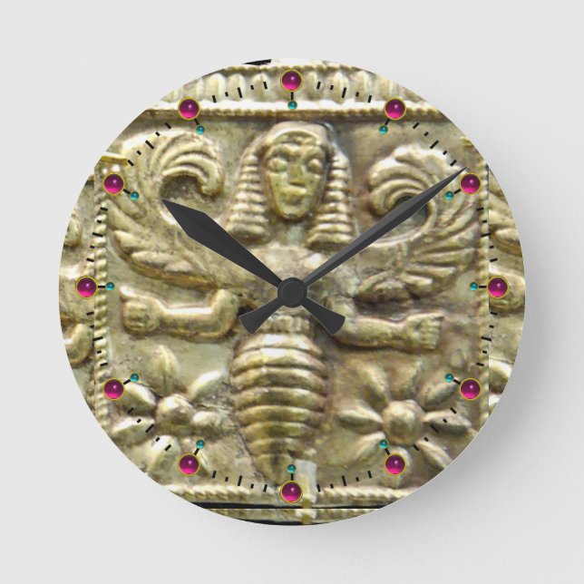 RELÓGIO REDONDO DEUSA GREGA ANTIGA DA ABELHA DO MEL (Frente)