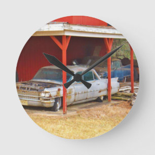 Relógio Redondo Deville de prata de 1963 Sadan