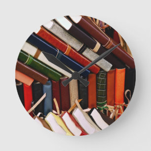 Relógio Redondo Diários do Couro-Limite