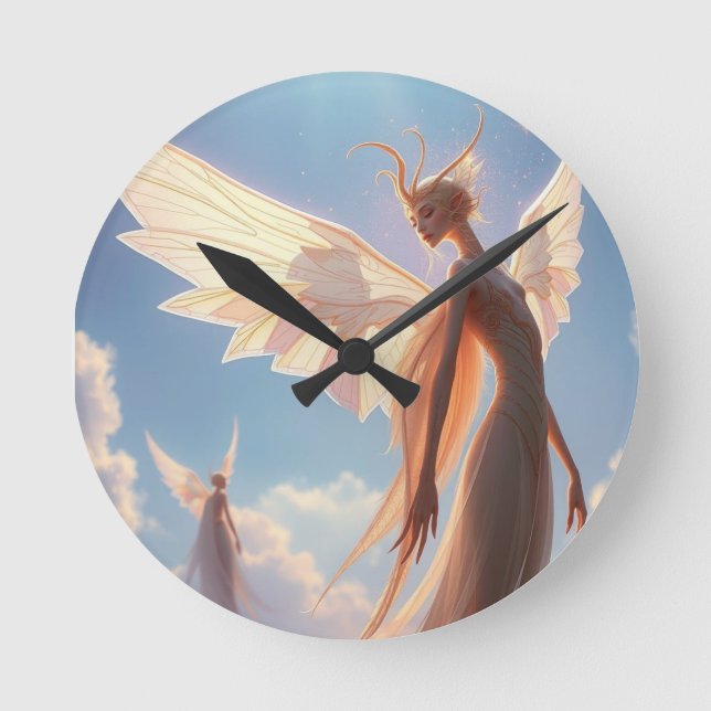 Relógio Redondo „Die kleine Zahnfee – Hüterin der Milchzähne“ (Frente)