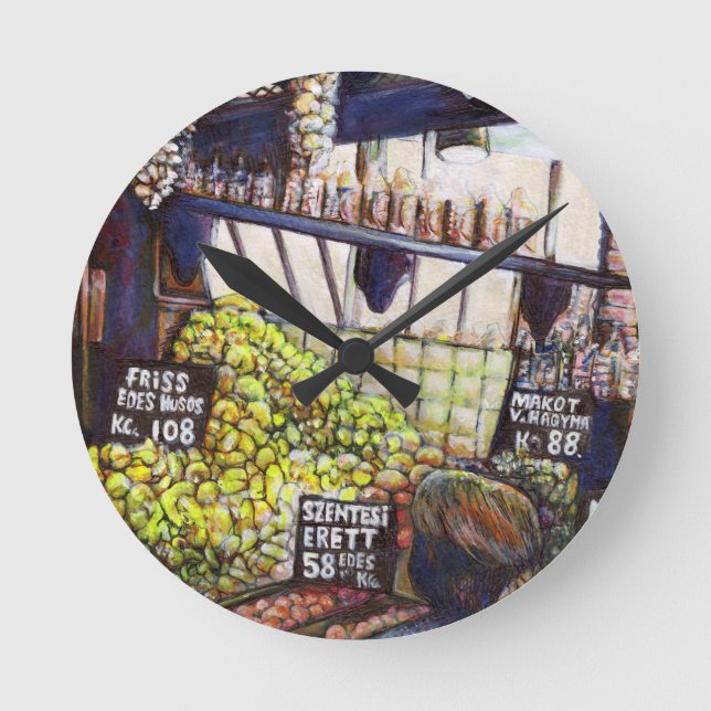 Relógio Redondo Dimensões da curiosidade (Frente)