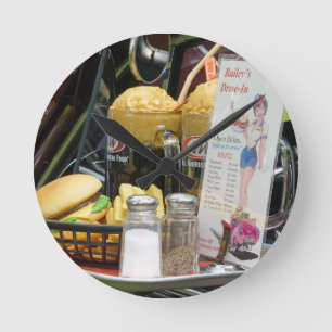 Relógio Redondo Dinheiro fino