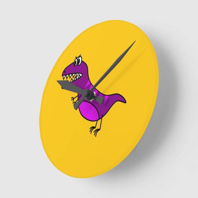 Desenho de dinossauro roxo fofo