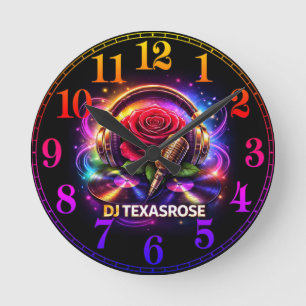 RELÓGIO REDONDO DJ TEXASROSE 2