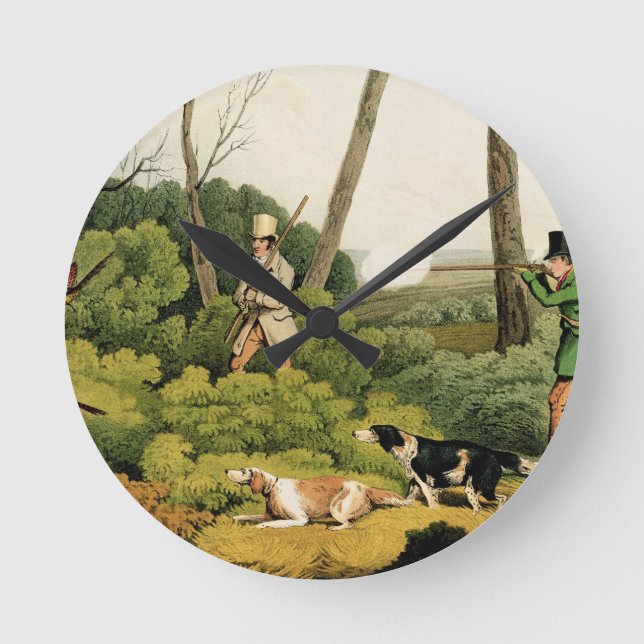 Relógio Redondo Do "tiro faisão", bar. por Thomas McLean, 1820 ( (Frente)