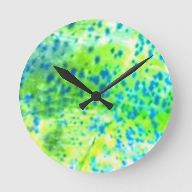 Relógio Redondo "Dolphin Fish" - Mahi Mahi by PatternWear© (Frente)