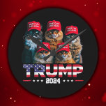 Relógio Redondo Donald Trump Torna Os Gatos Seguros Novamente Red<br><div class="desc">Donald Trump Torna Os Gatos Seguros Novamente Red Hat 2024</div>