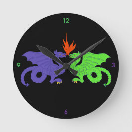 Relógio Redondo Dragon Clock