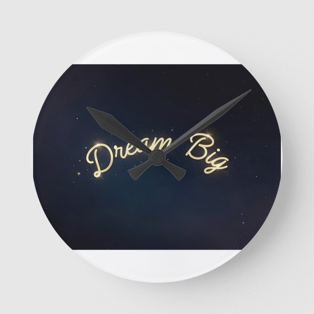 Relógio Redondo Dream big (Frente)