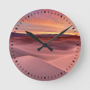 Relógio Redondo Dunas de areia rosa, Vale da Morte, CA