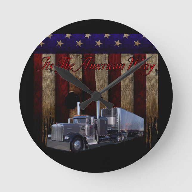 Relógio Redondo É o jeito americano (Frente)