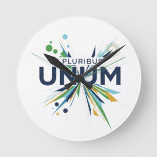 Relógio Redondo E Plugribus Unum