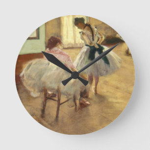 Relógio Redondo Edgar Degas a lição de dança