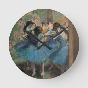 Relógio Redondo Edgar Degas Dancers in blue, 1890