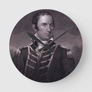 Relógio Redondo Edward Preble (1761-1807), gravado por Henry Bryan