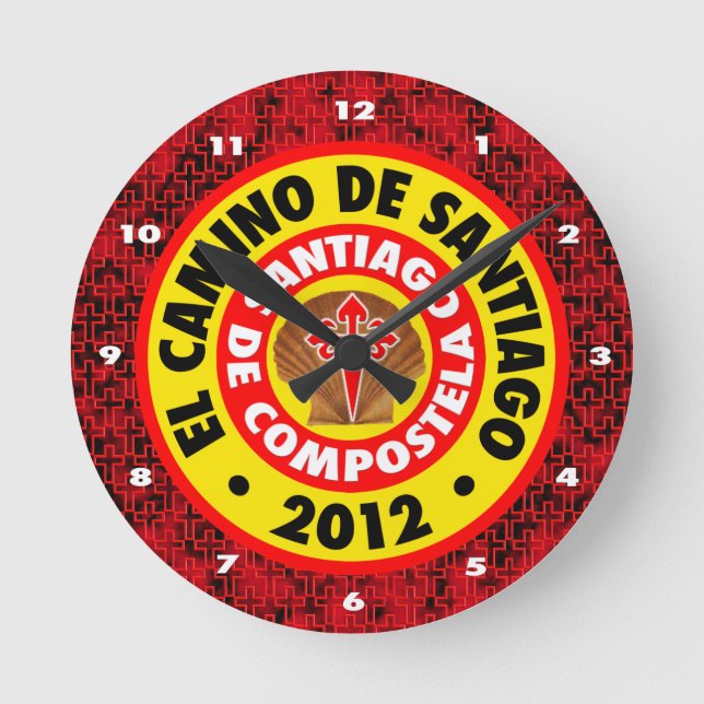 Relógio Redondo EL Camino De Santiago 2012 (Frente)