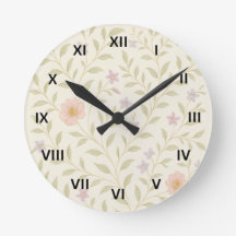 ELEGANCE e MODERN Royalgreen Wildflower Wall Clock