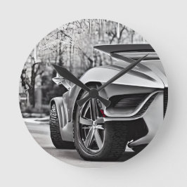 Relógio Redondo Elegância de Speedway: Clo do Entusiasta do Carro