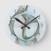 Elegância Dourada abstrato Moderna Turquesa Brown
