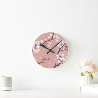 Relógio Redondo Elegant blossoms Clock