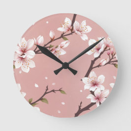 Relógio Redondo Elegant blossoms Clock