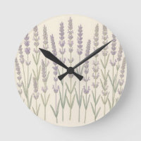 Elegantes hastes de lavanda suave Botânica Roxa