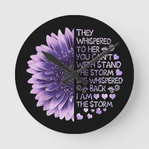 Relógio Redondo Eles sussurravam para ela. Você não pode ficar com