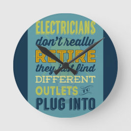 Relógio Redondo Elétricos não se cansam do humor