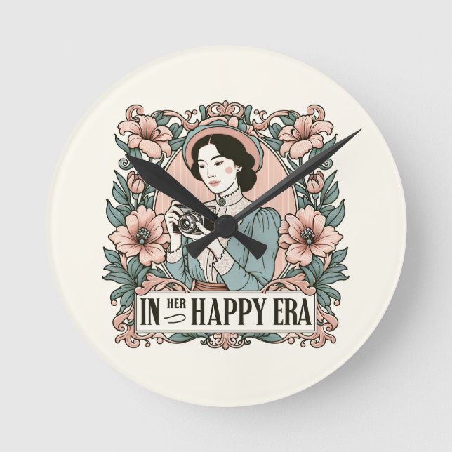 Relógio Redondo Em Sua Feliz Era Swift (Frente)