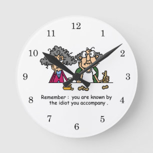 Relógio Redondo Empresa Idiot