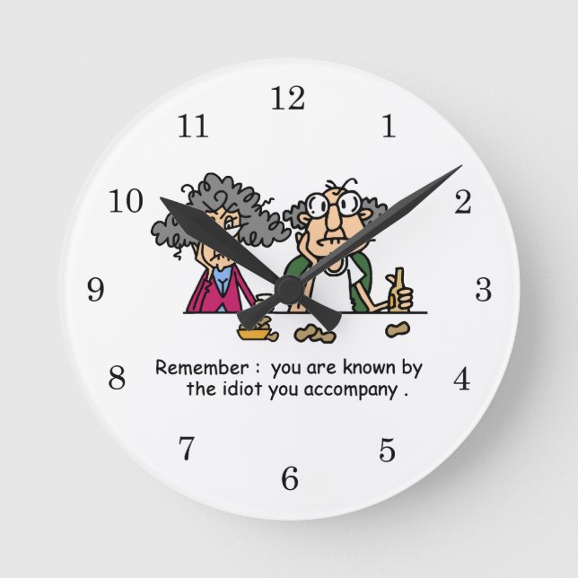 Relógio Redondo Empresa Idiot (Frente)