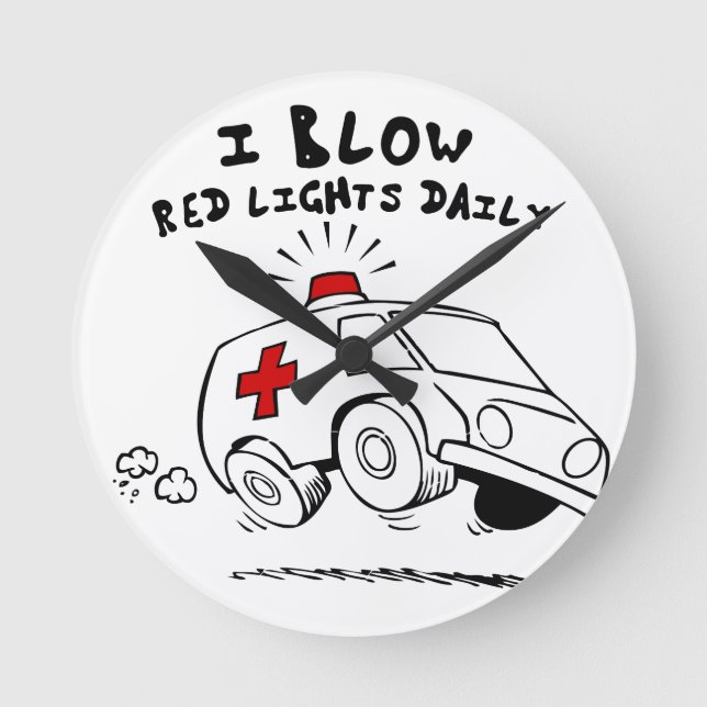 Relógio Redondo encontro paramédico (Frente)