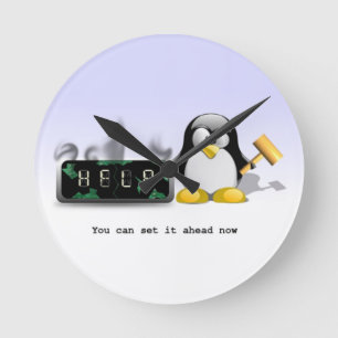 Relógio Redondo Engraçado Anti-Diário Poupando Tempo Sem Números R