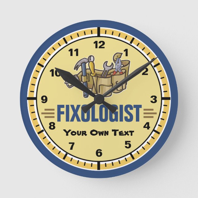 Relógio Redondo Engraçado Personalizar o Homem de Ti (Frente)