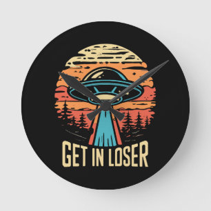 Relógio Redondo Entrar no Perdedor