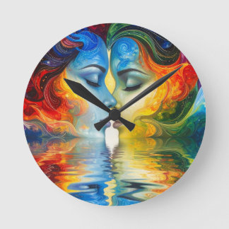 Relógio Redondo Entre espelho e memória