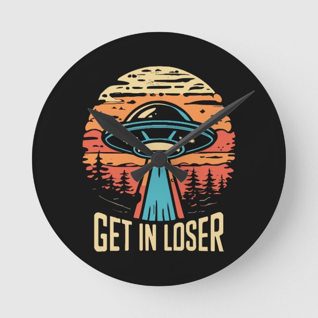 Relógio Redondo Entre, perdedor (Frente)