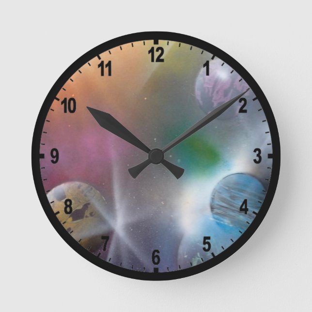 Relógio Redondo Espaço (Frente)