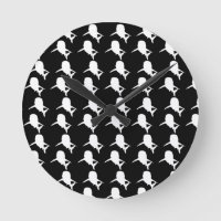 Espelho de baleia de tubarão-sombra preto e branco