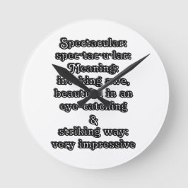 Relógio Redondo Espetacular: ・ de definição tac ・ u lar ・