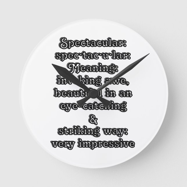 Relógio Redondo Espetacular: ・ de definição tac ・ u lar ・ (Frente)