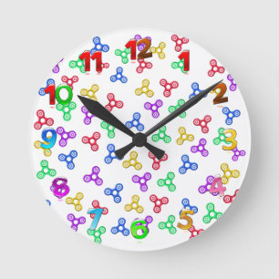 Relógio Redondo Espinadores do Fidget