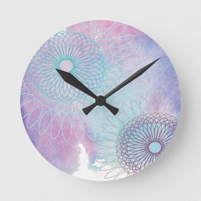 Relógio Redondo Espirais (Frente)