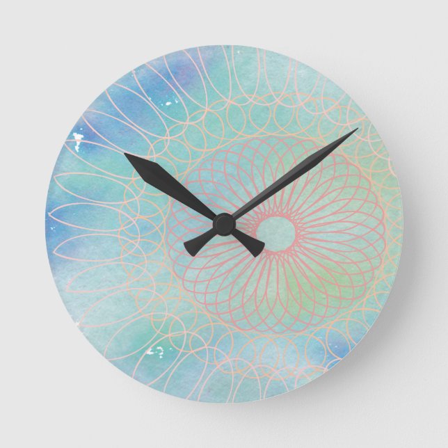Relógio Redondo Espiral (Frente)