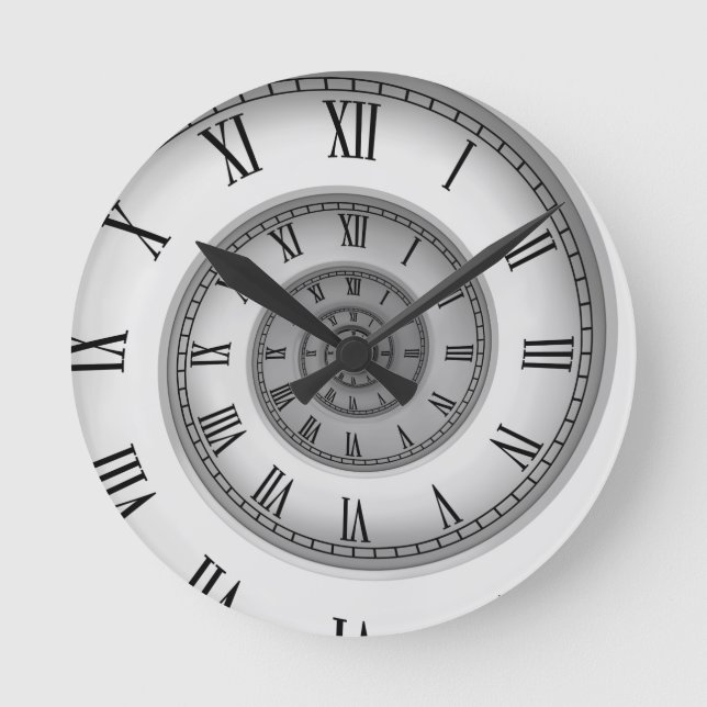 Relógio Redondo Espiral Romano 121 (Frente)