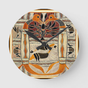 Relógio Redondo Espíritos Animais Tribais Maori