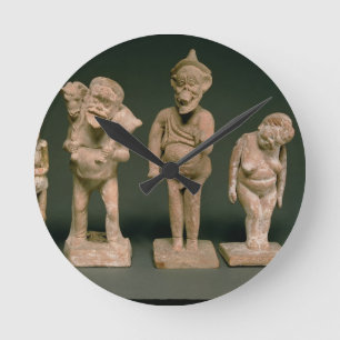 Relógio Redondo Estatuetas dos atores e das atrizes, Hellenistic,