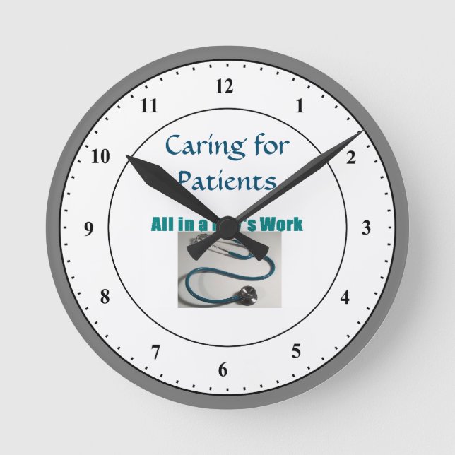 Relógio redondo estetoscópio médico (Frente)