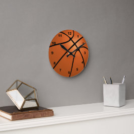 Relógio Redondo Estilo de Basquete: Esportes Personalizados
